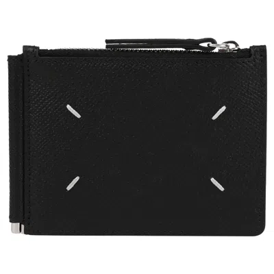 Maison Margiela Money Clip Wallet In Black