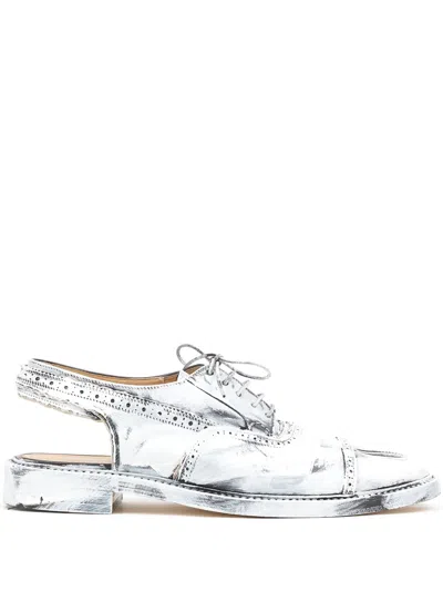 Maison Margiela Monster Bianchetto Slingback Sandals In White