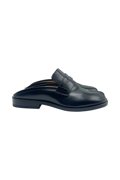 Maison Margiela Woman Black Flats In Gray