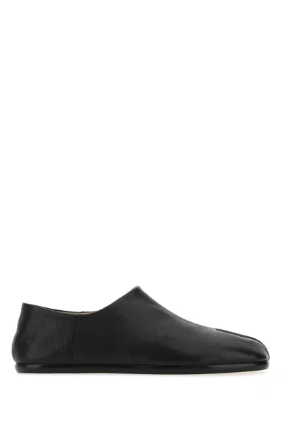 Maison Margiela Smooth Leather Loafers With Split-toe Design In Black