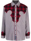 Maison Margiela Multi Color Pendleton Insert Shirt With In Multicolor