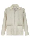 Maison Margiela Camicia In Cotone Ricamato Uomo In Multicolor