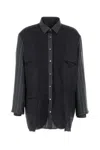 Maison Margiela Patchwork Reversible Jacket Casual Jackets And Parka Gray