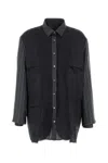 Maison Margiela Patchwork Reversible Jacket Casual Jackets And Parka Gray