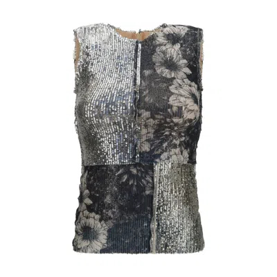 Maison Margiela Multicolor Polyamide Pattern Shirt In Gray