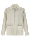 Maison Margiela Camicia In Cotone Ricamato Uomo In Multicolor