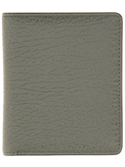 Maison Margiela Multicolour Leather Wallets In Green
