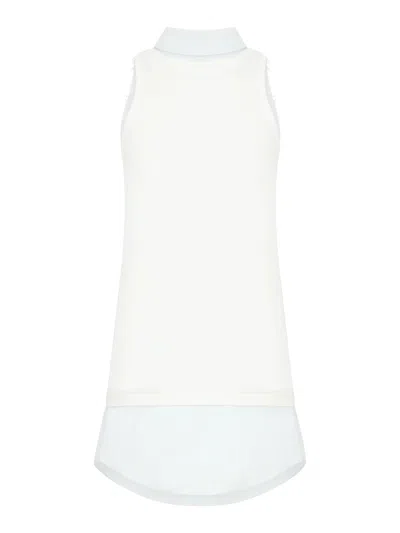 Maison Margiela Multilayer Cotton Top In White
