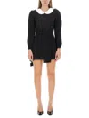 Maison Margiela Peter Pan-collar Wool Minidress