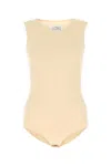 Maison Margiela Natural Crewneck Bodysuit In Natural