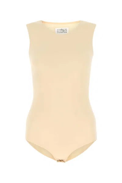 MAISON MARGIELA NATURAL CREWNECK BODYSUIT