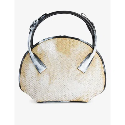 Maison Margiela Medium Fortune Tote Bag In Natural/black/white