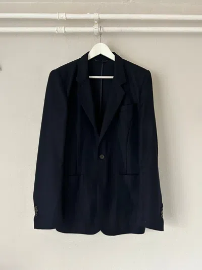 Pre-owned Maison Margiela Navy Blazer Jacket