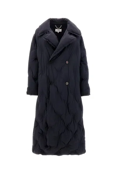 Maison Margiela Padded Mid-length Coat In Black