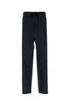 MAISON MARGIELA NAVY BLUE SILK PYJAMAS PANT