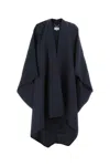 Maison Margiela British Mohair Blanket Coat In Blue