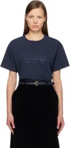 Maison Margiela Navy Cotton Jersey T-shirt In Blue