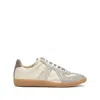 Maison Margiela Sneakers In Beige With Front Lace-up Fastening