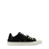 Maison Margiela Black Leather And Canvas New Evolution Sneakers In Black