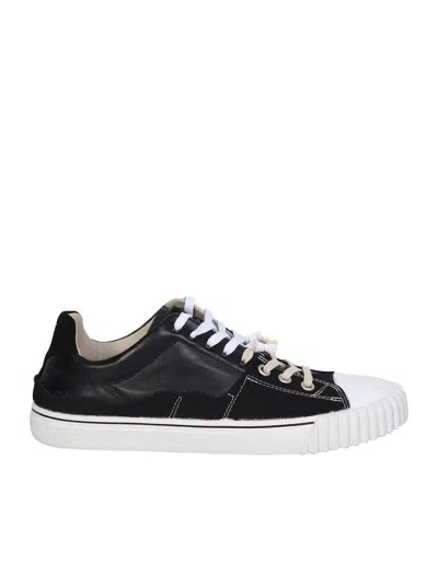 Maison Margiela Evolution Sneakers In Leather In Black