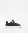 Maison Margiela Black Leather And Canvas New Evolution Sneakers