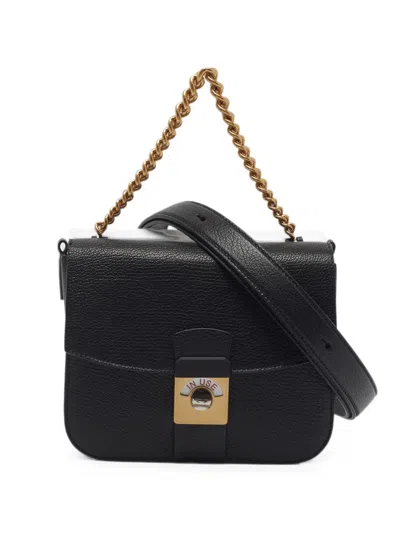 Pre-owned Maison Margiela New Lock Flap Bag In Black