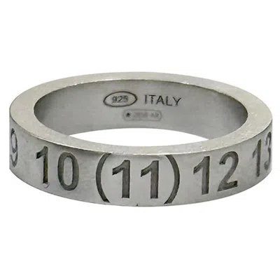 Maison Margiela New Numerical Logo Ring In Metallic