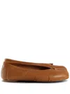 Maison Margiela Brown Tabi New Ballerina Flats In Brown