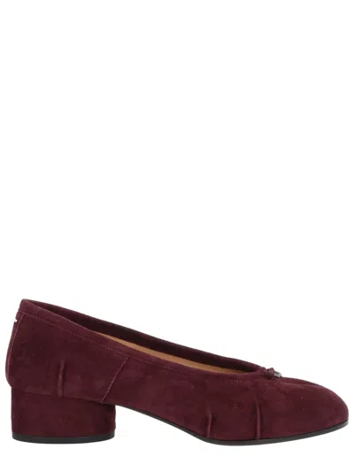 Maison Margiela Tabi Ballerina New H30 In Burgundy