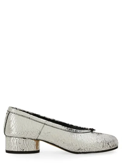 Maison Margiela New Tabi Dancer In Silver