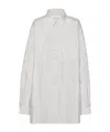 Maison Margiela Long-sleeved Shirt Woman Pearl Grey In White