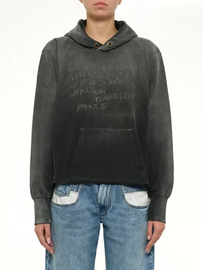 Maison Margiela Number Hoodie In Black