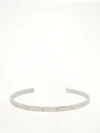 Maison Margiela Number Reference Cuff Bracelet In Silver
