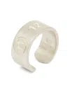 Maison Margiela Number-reference Ear Cuff In Silver