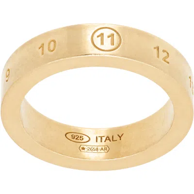 Maison Margiela Number Reference Ring In Gold
