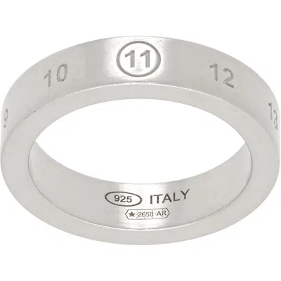 Maison Margiela Number Reference Ring In Metallic