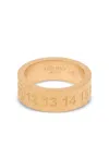 Maison Margiela Number-reference Ring In Gold