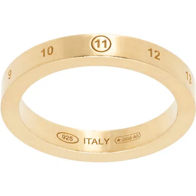 Maison Margiela Number Reference Ring In Gold