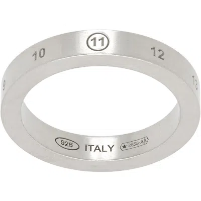 Maison Margiela Number Reference Ring In Metallic