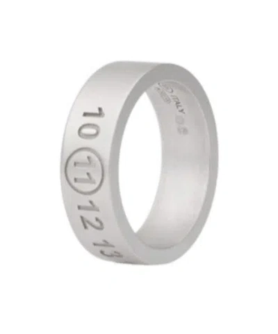 Maison Margiela Number Reference Ring In Gray