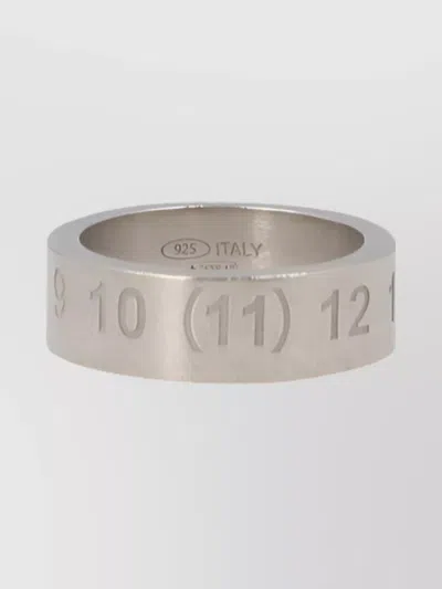 Maison Margiela Numbered Engravings Wide Band Rings