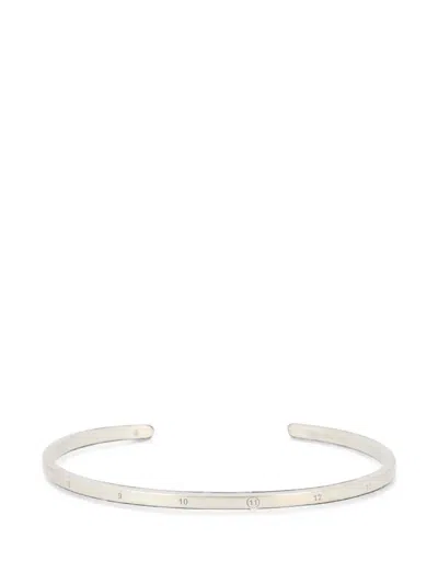 Maison Margiela Numbers Cuff Bracelet In White