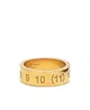 Maison Margiela Numerical Ring In Yellow
