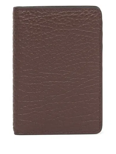 Maison Margiela Numbers-motif Cardholder In Brown