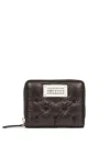 Maison Margiela Numbers-motif Padded Leather Wallet In Black