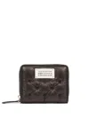 Maison Margiela Numbers-motif Padded Leather Wallet In Black