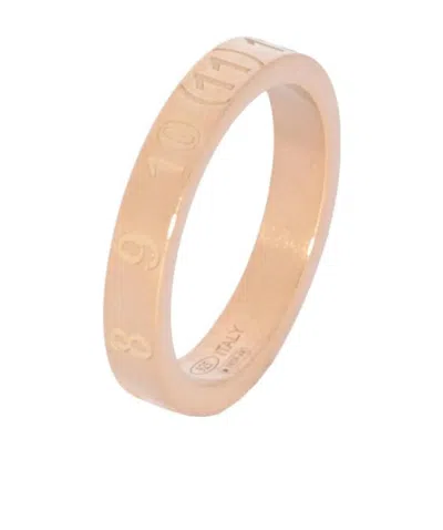 Maison Margiela Numbers-motif Ring In Gold