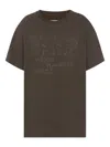 Maison Margiela Numbers-motif T-shirt In Brown