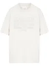 Maison Margiela Numbers-embroidered Cotton T-shirt In Neutrals
