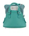 Maison Margiela 5ac Classique Baby Handbag With Leather And Fabric In Blue